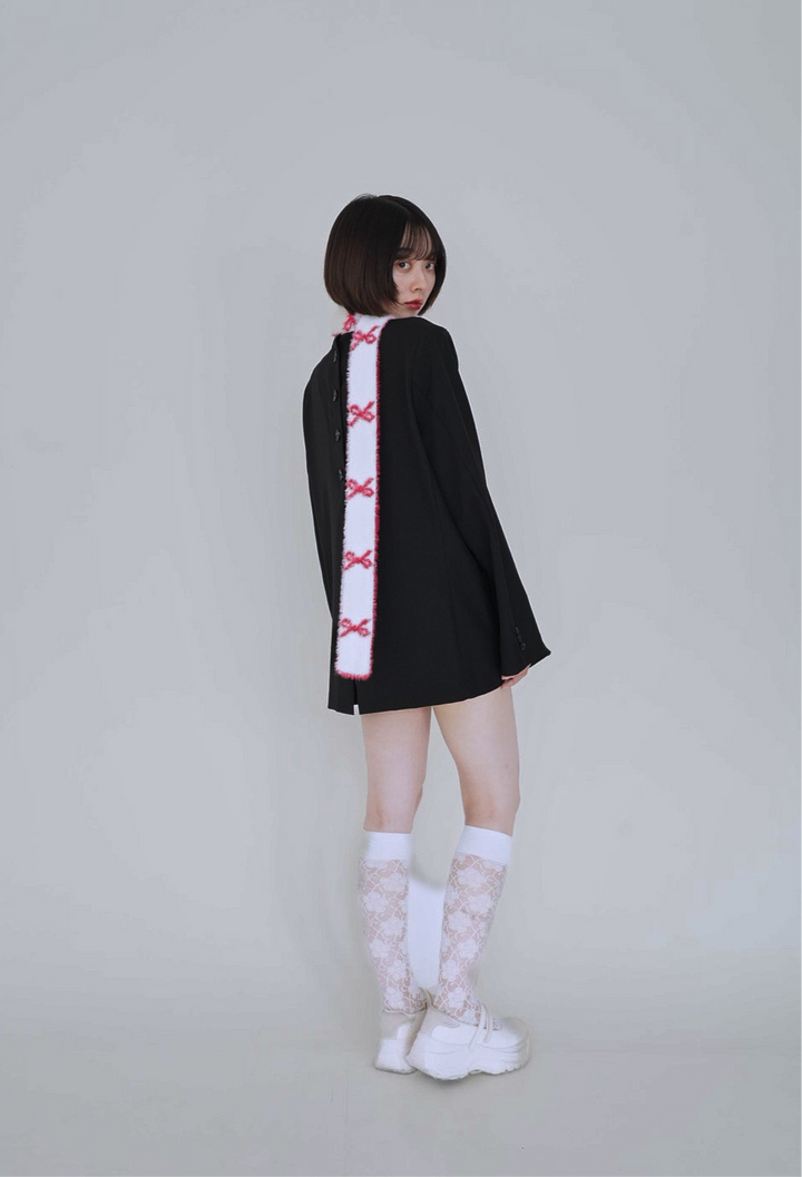 ribbon fur scarf