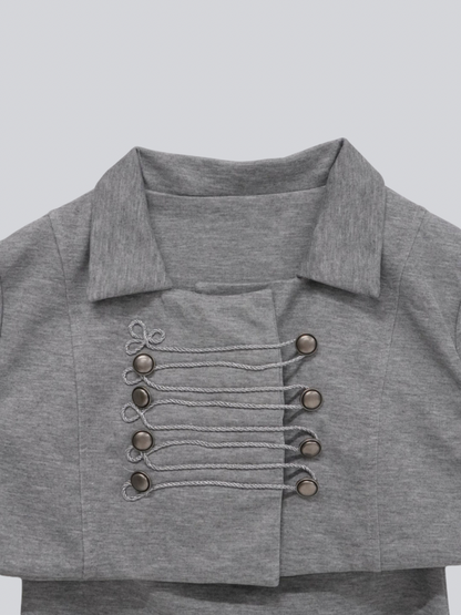 double button short jacket