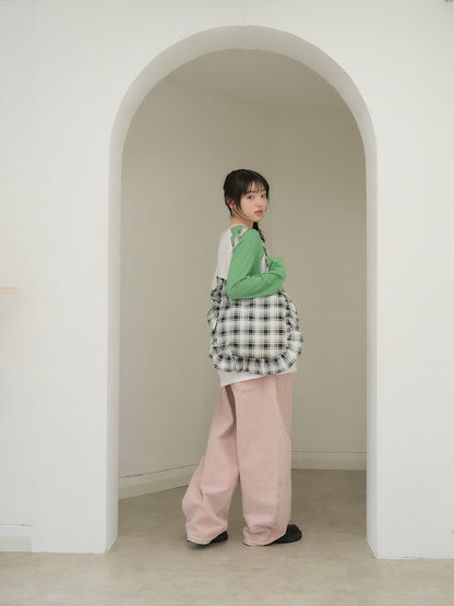 wide color pants