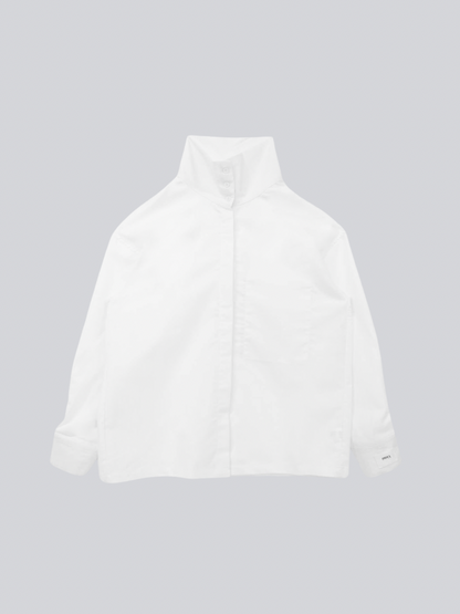 stand collar oversize shirt