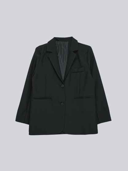 diagonal back slit jacket