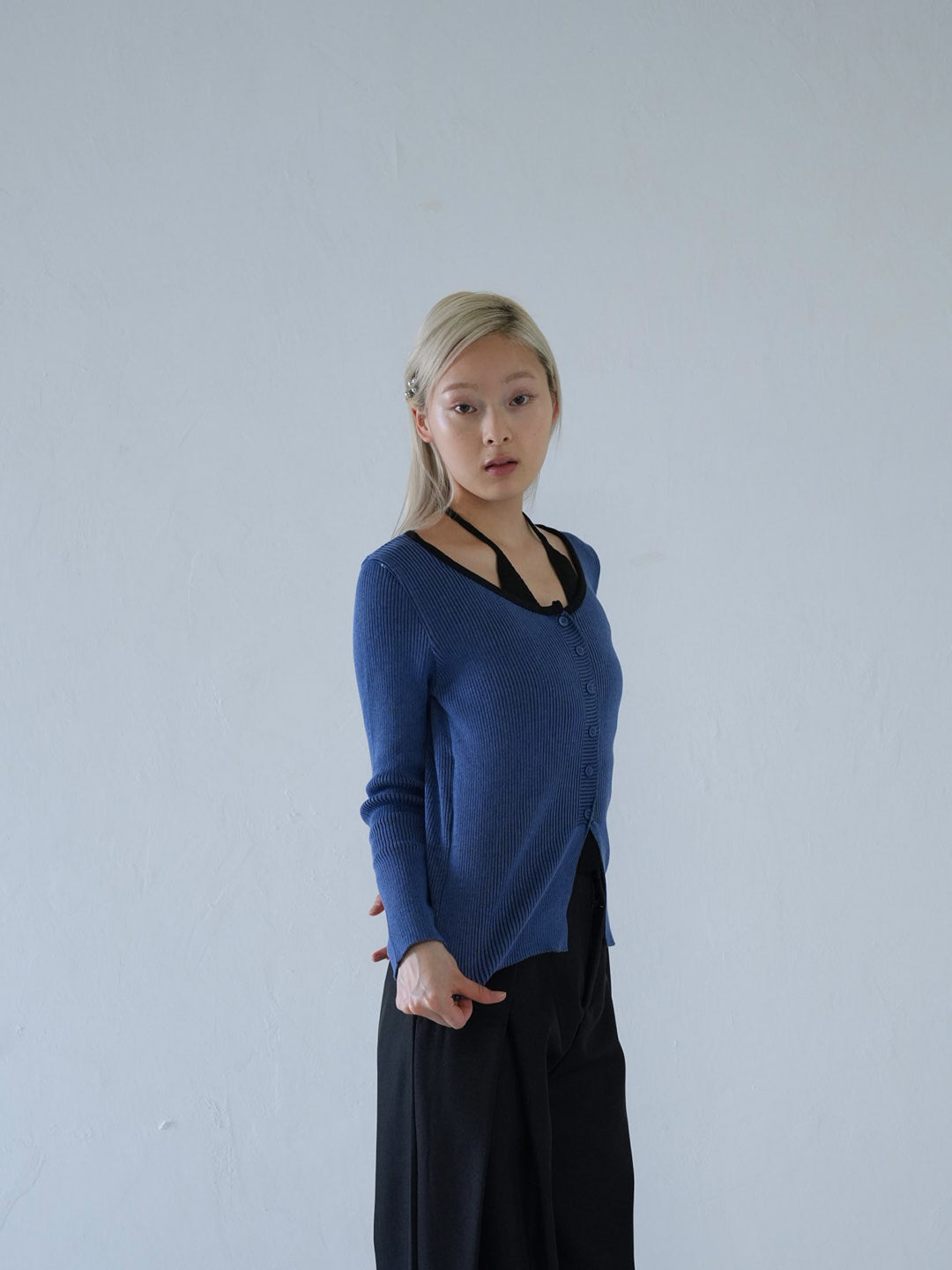 【 10月上旬発送予定 】layered rib knit top