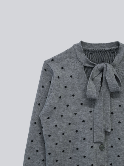 dot ribbon cardigan