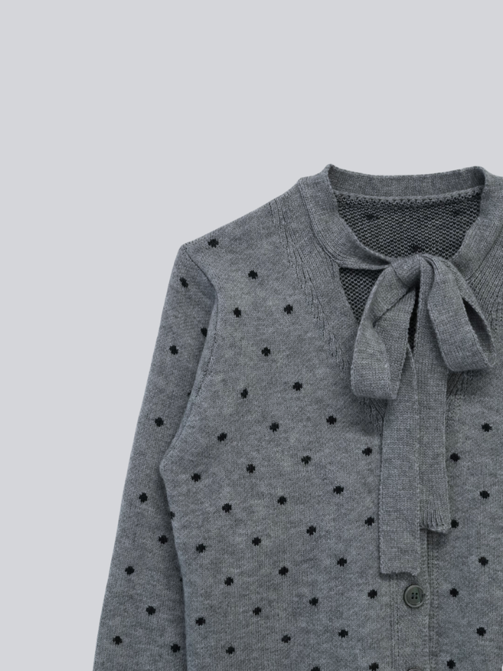 dot ribbon cardigan