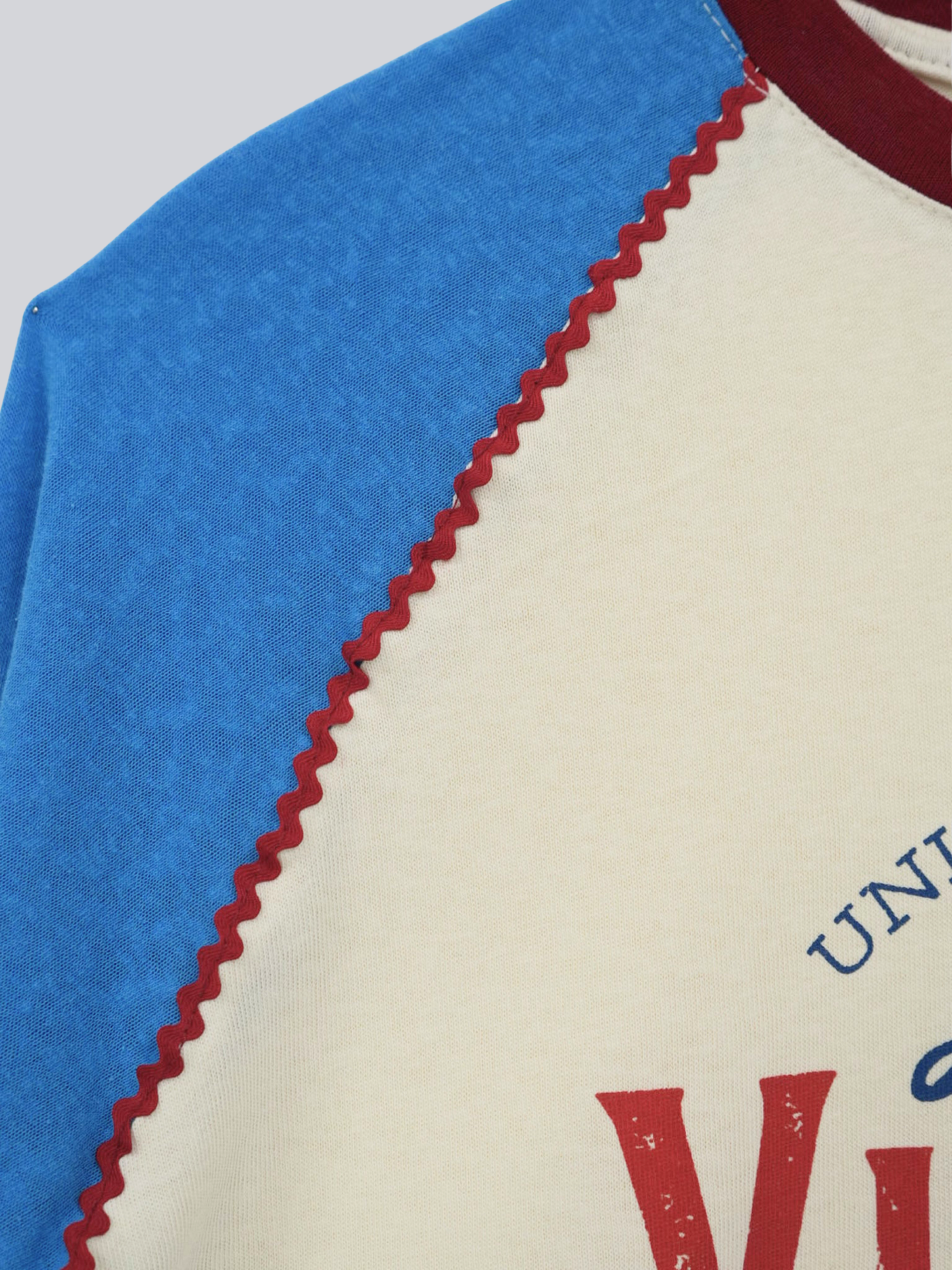 vintage raglan print long  tee