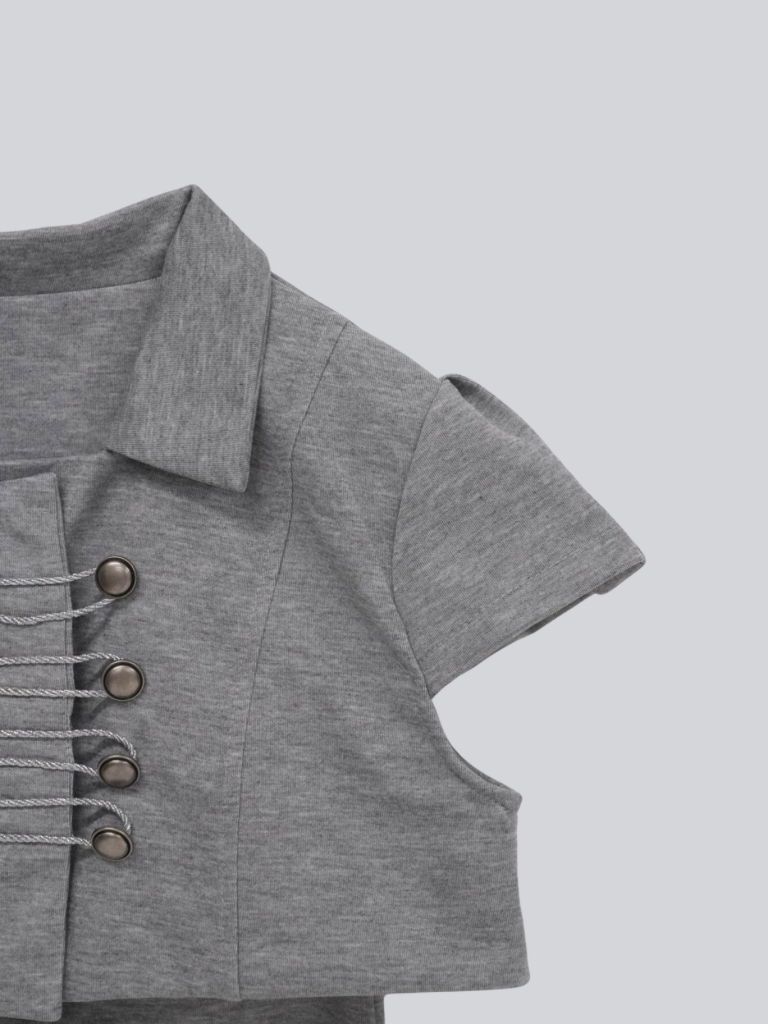 double button short jacket
