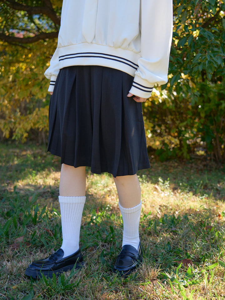 classic midi pleated skirt