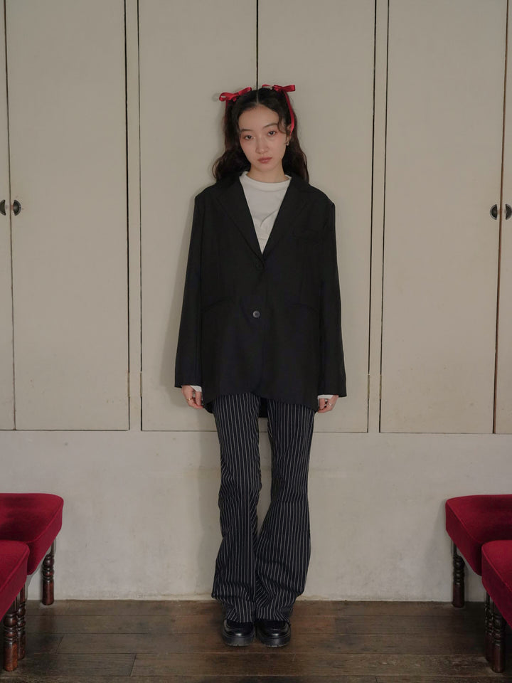 diagonal back slit jacket 【 11/6 19:00 発売予定 】