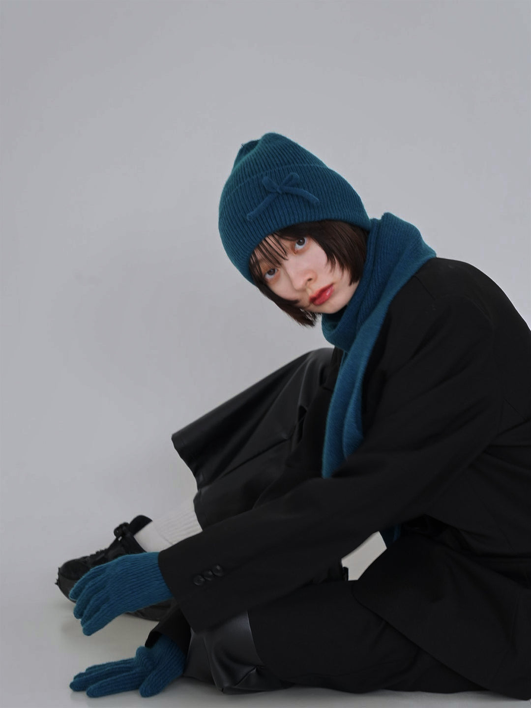 【8月26日発送予定】ribbon knit 3piece set