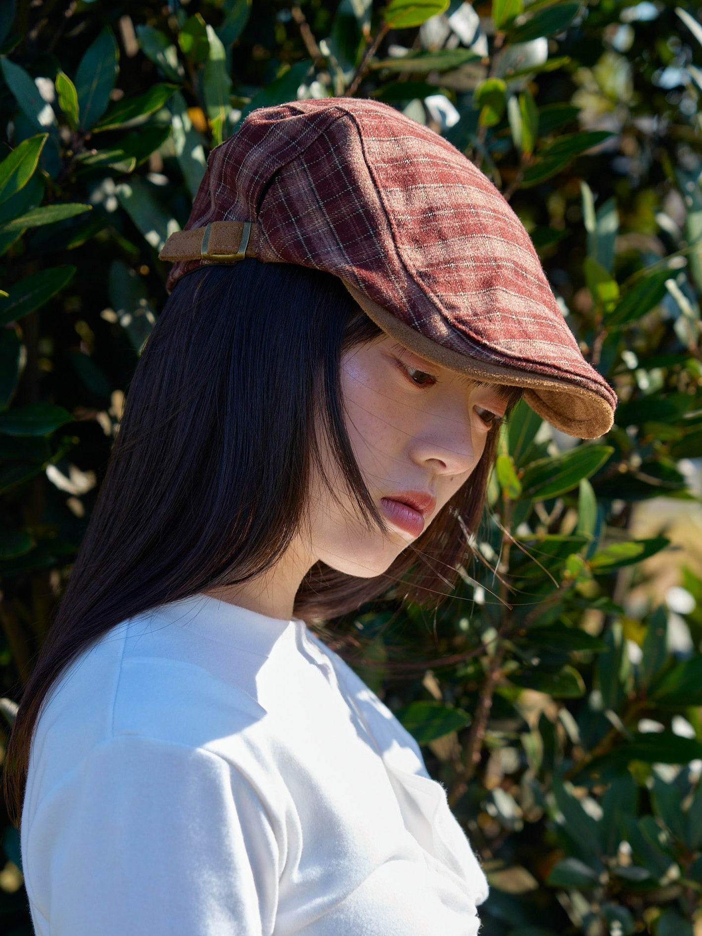 plaid hunting cap