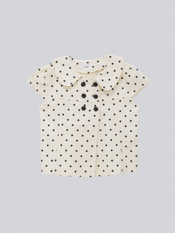 dot button blouse