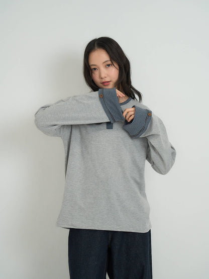 border henley long sleeve tee