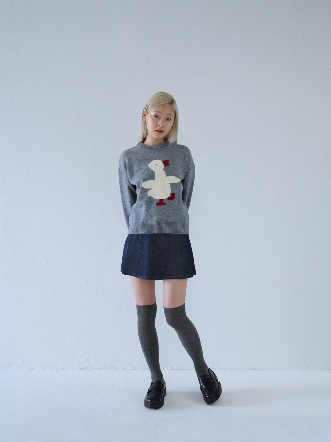【 10月上旬発送予定 】duck knit sweater