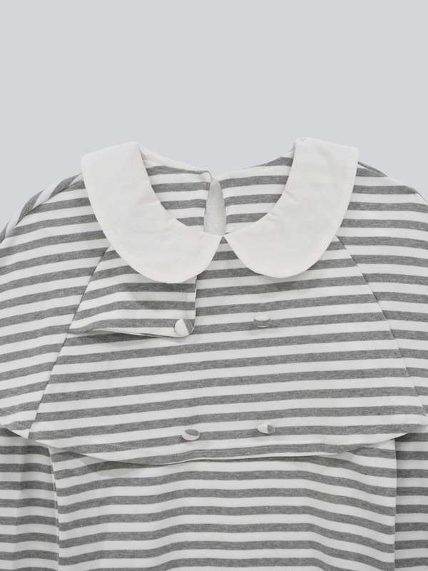 border doll collar cape sleeve top
