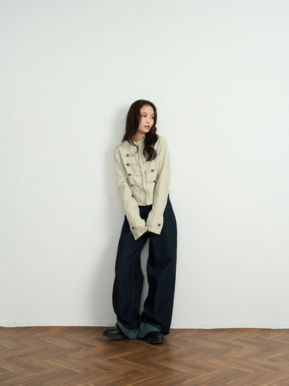 napoleon button short jacket