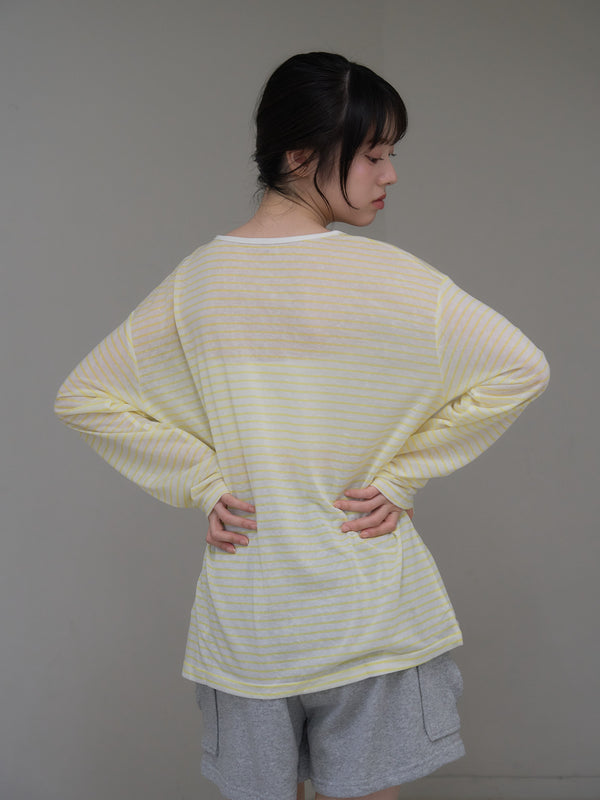 french border long sleeve knit