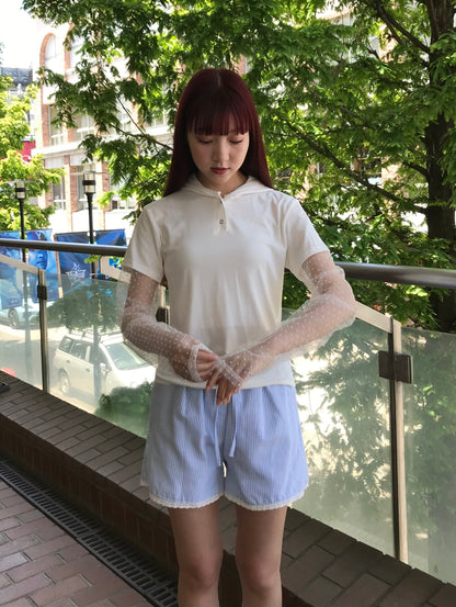 レース ショートパンツ カジュアルガーリー レディース Uenui