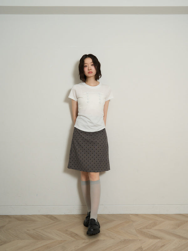 polka dot  midi skirt