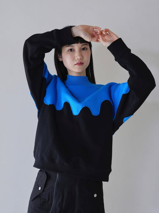 wave bicolor sweat