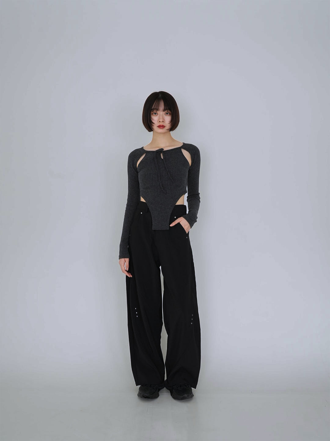 【8月29日発送予定】stitched wide pants