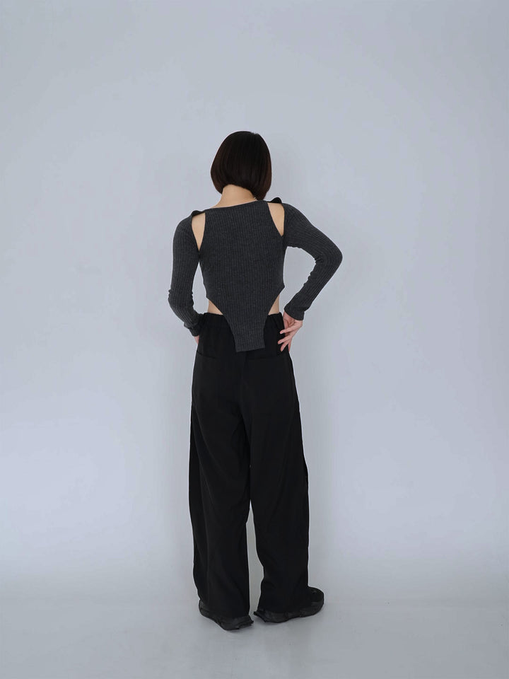 【8月29日発送予定】stitched wide pants