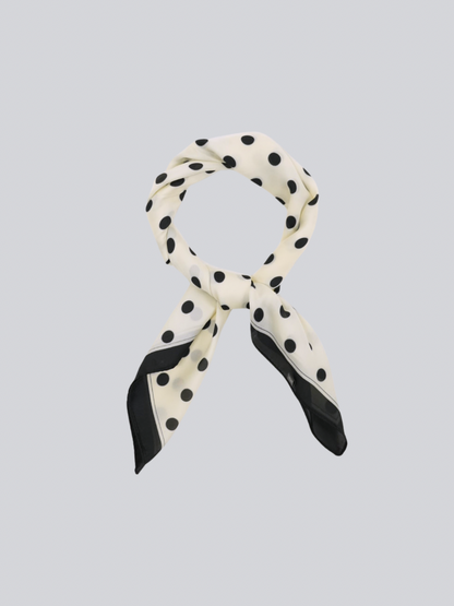 dot silk scarf