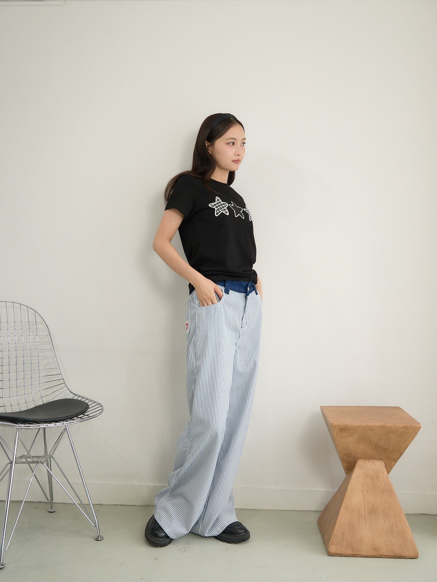 star patch tee
