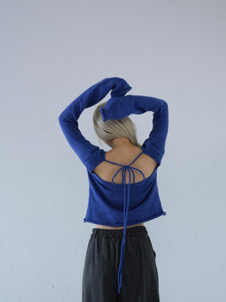 【 10月中旬発送予定 】tie ribbon knit