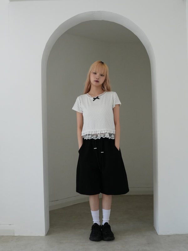 スウェット バミューダパンツ 大人カジュアル レディース Uenui