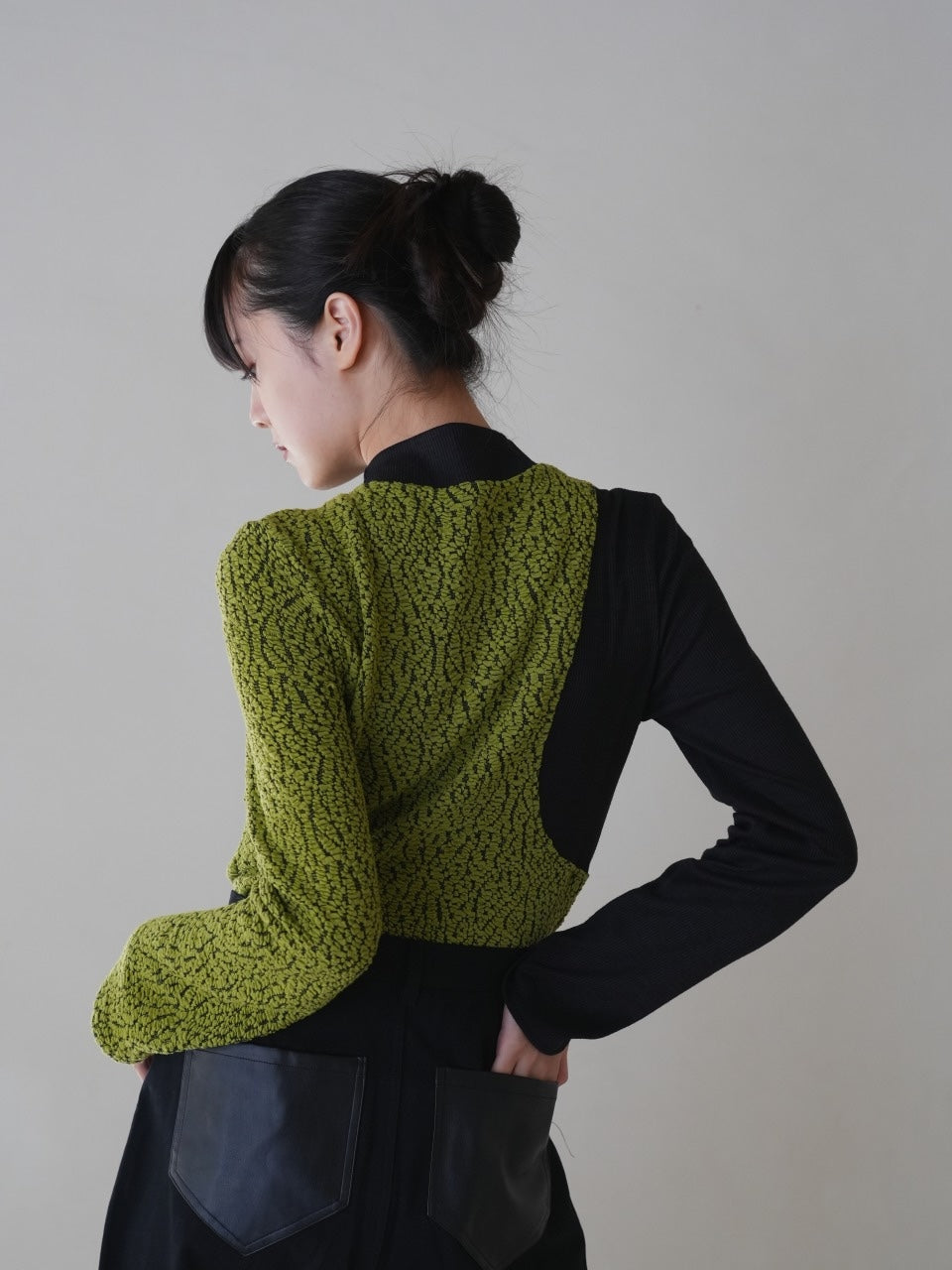 【 12月下旬発送予定 】docking knit tops