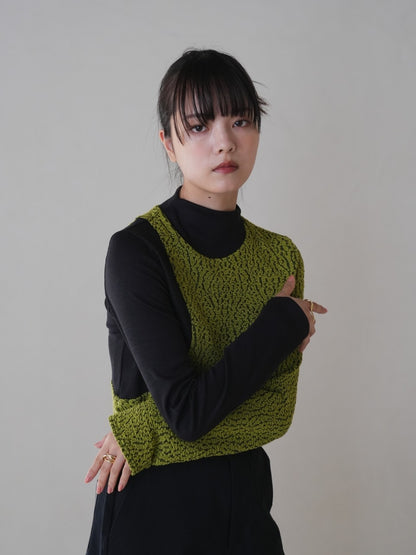 【 12月下旬発送予定 】docking knit tops