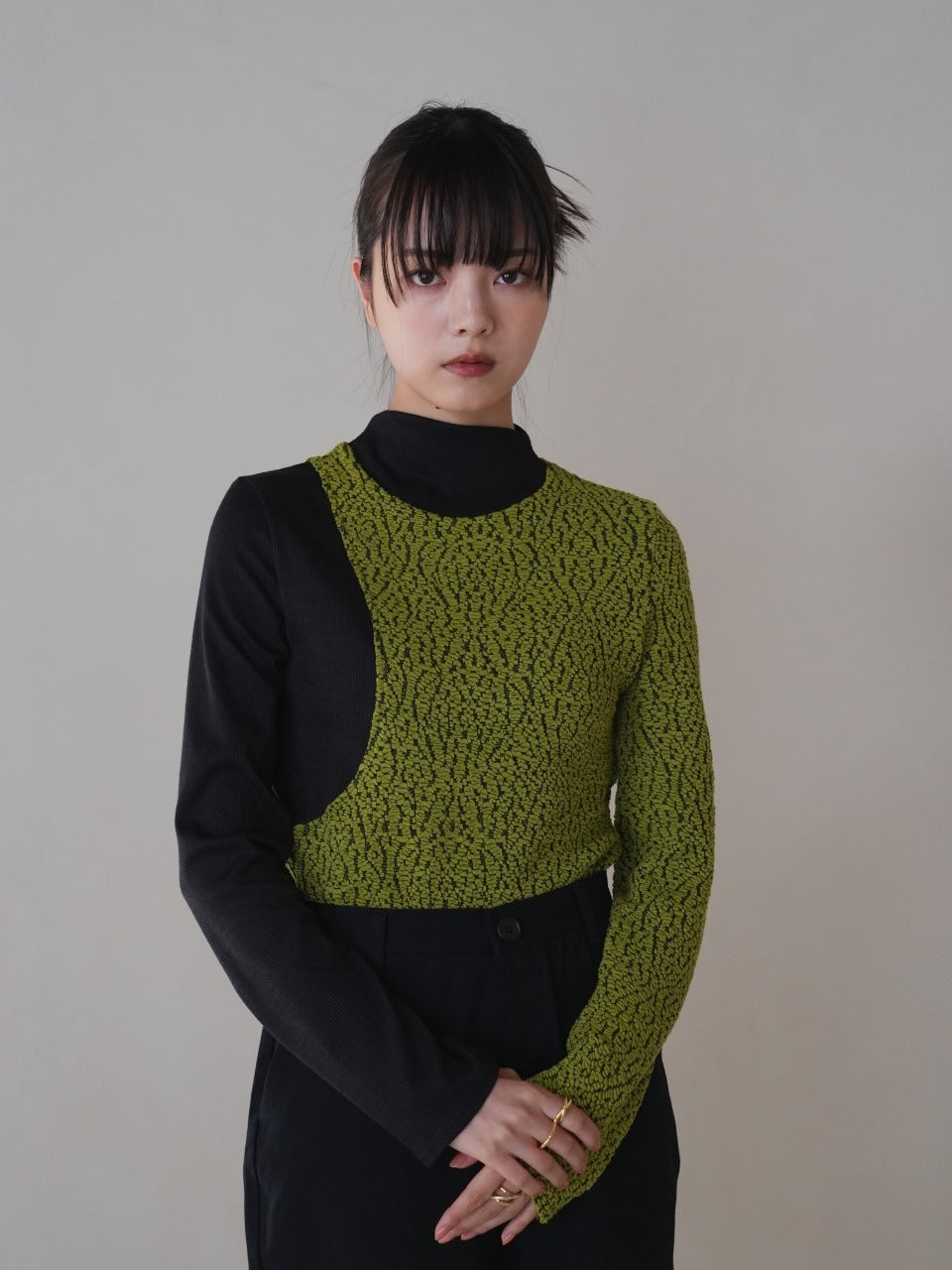 【 12月下旬発送予定 】docking knit tops