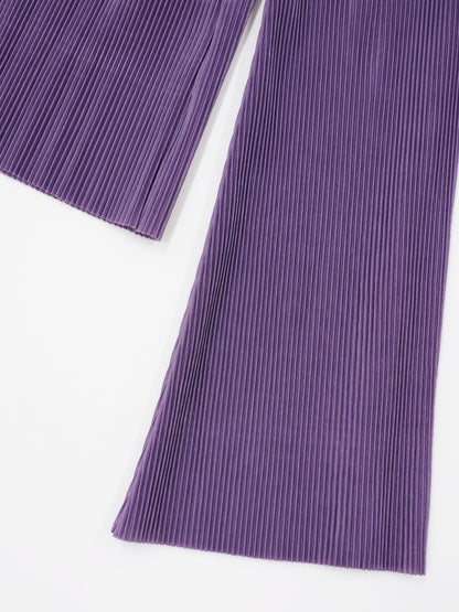 mellow pleats high neck tops