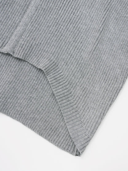 zip cropped knit