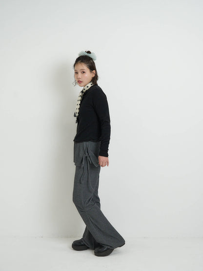 layered flare pants
