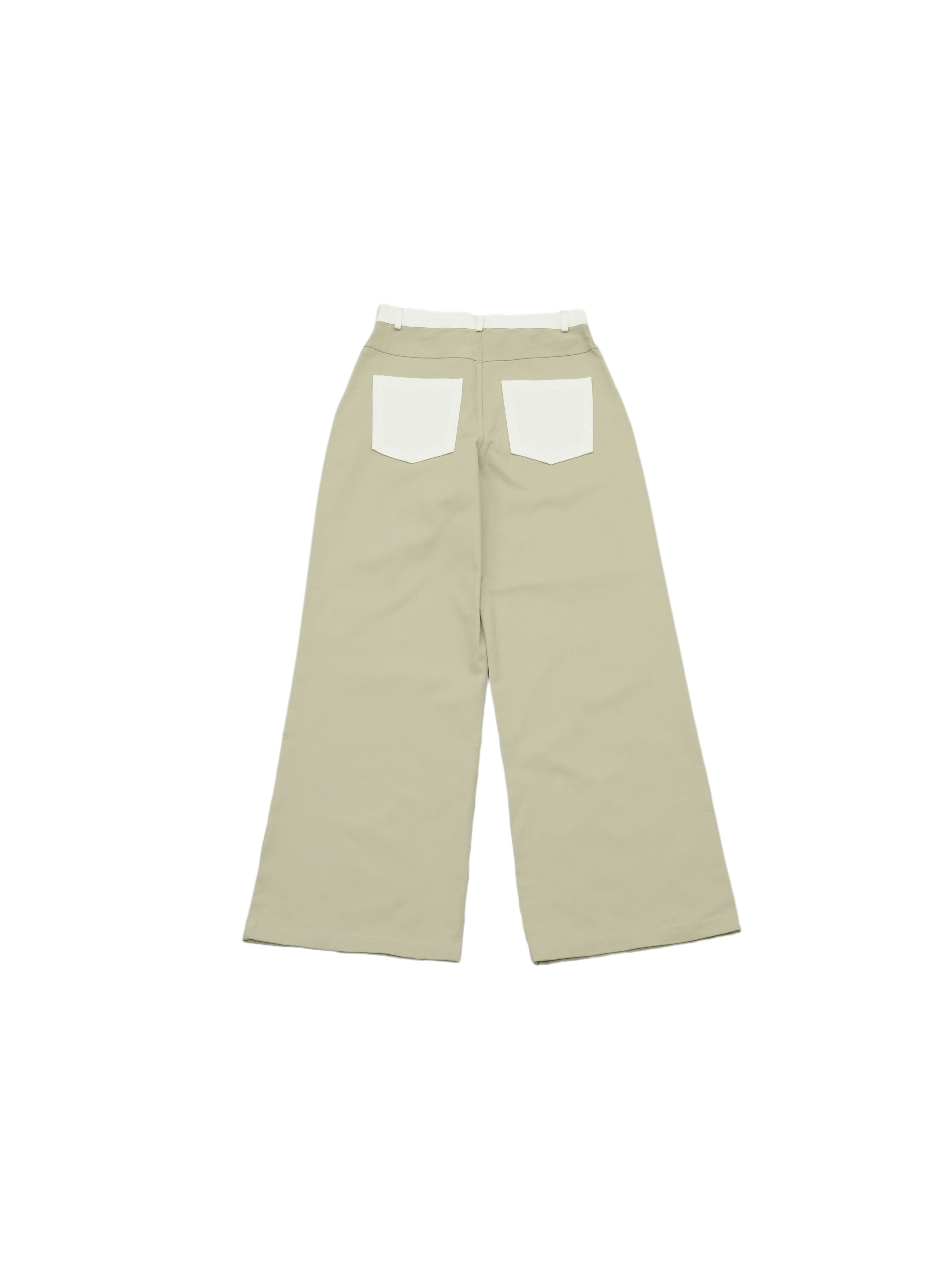 bicolor pocket pants