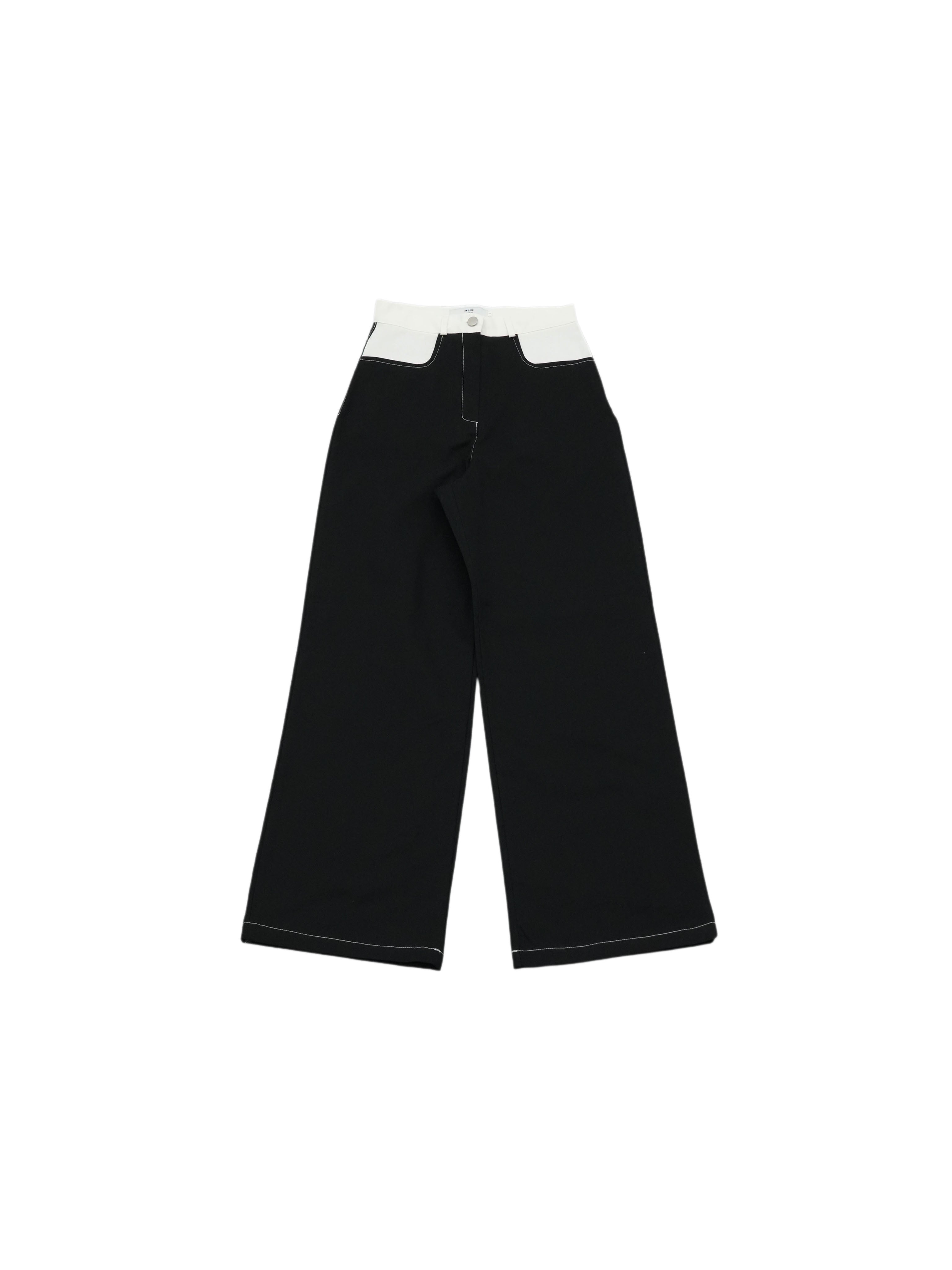 bicolor pocket pants