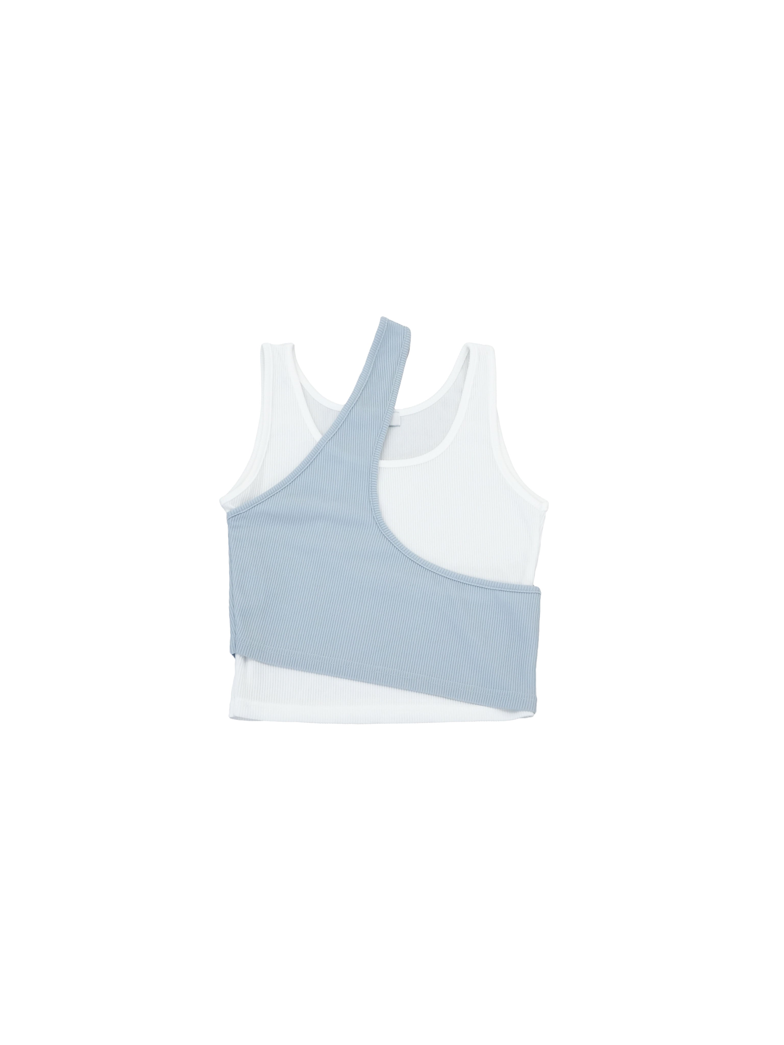 bi-color layered tank top