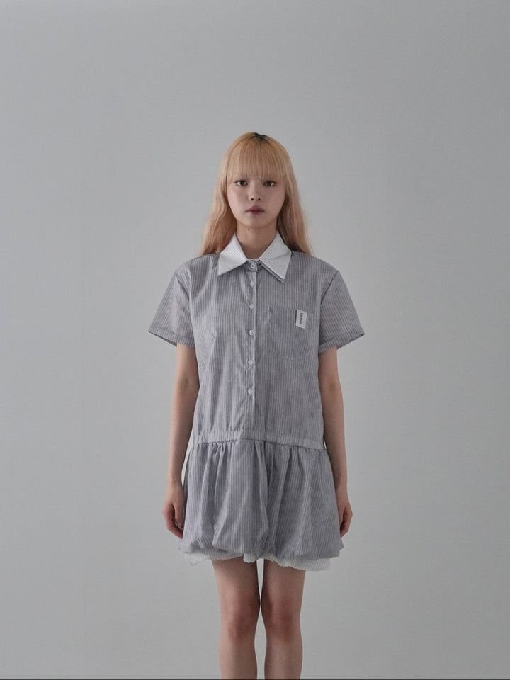 balloon stripe onepiece