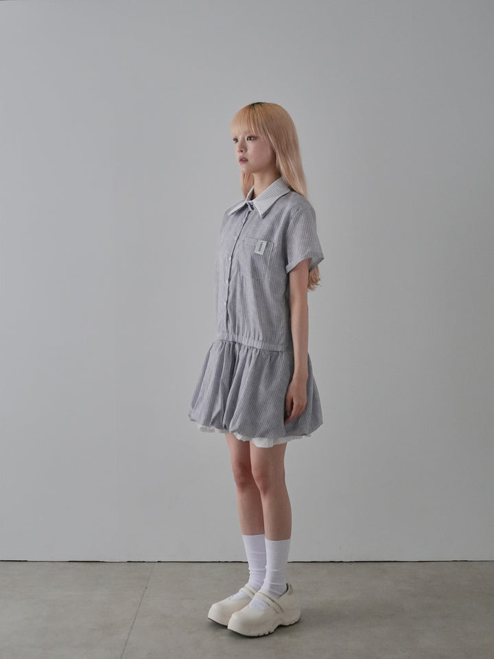 balloon stripe onepiece