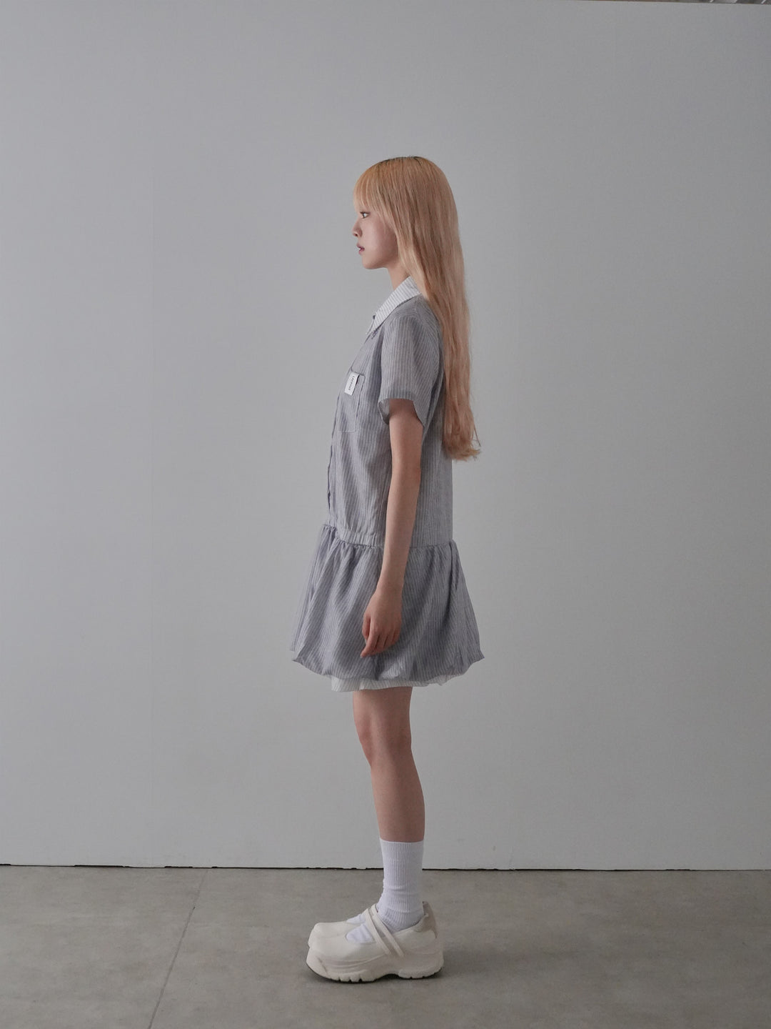 balloon stripe onepiece