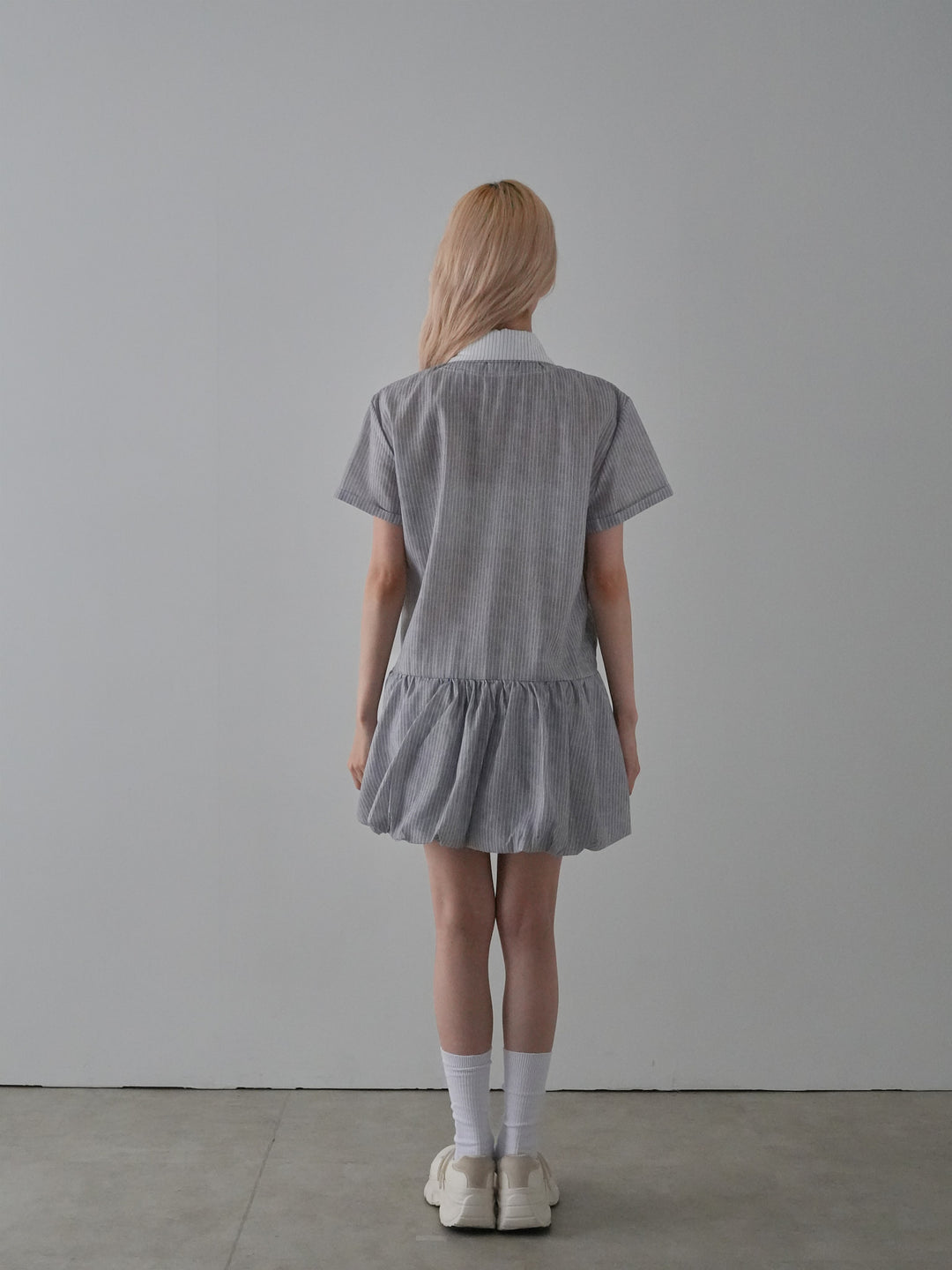 balloon stripe onepiece
