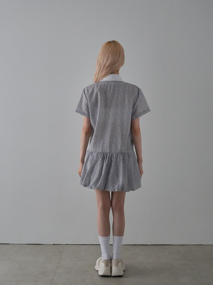 balloon stripe onepiece