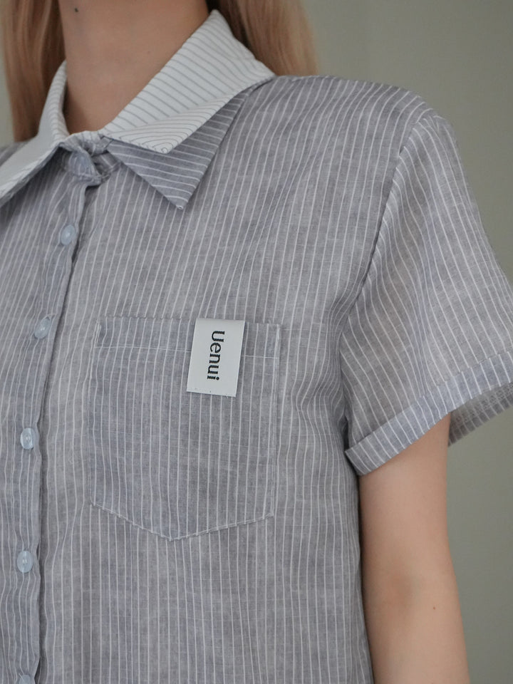 balloon stripe onepiece