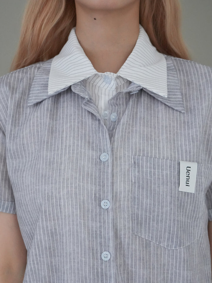balloon stripe onepiece