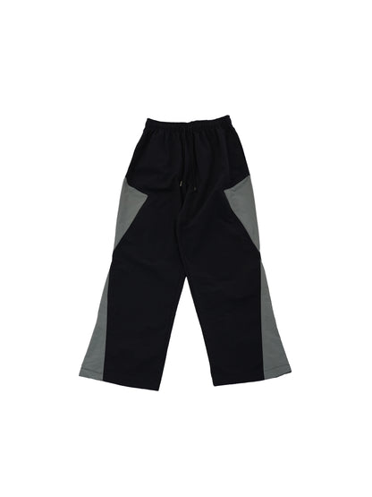 bicolor nylon pants