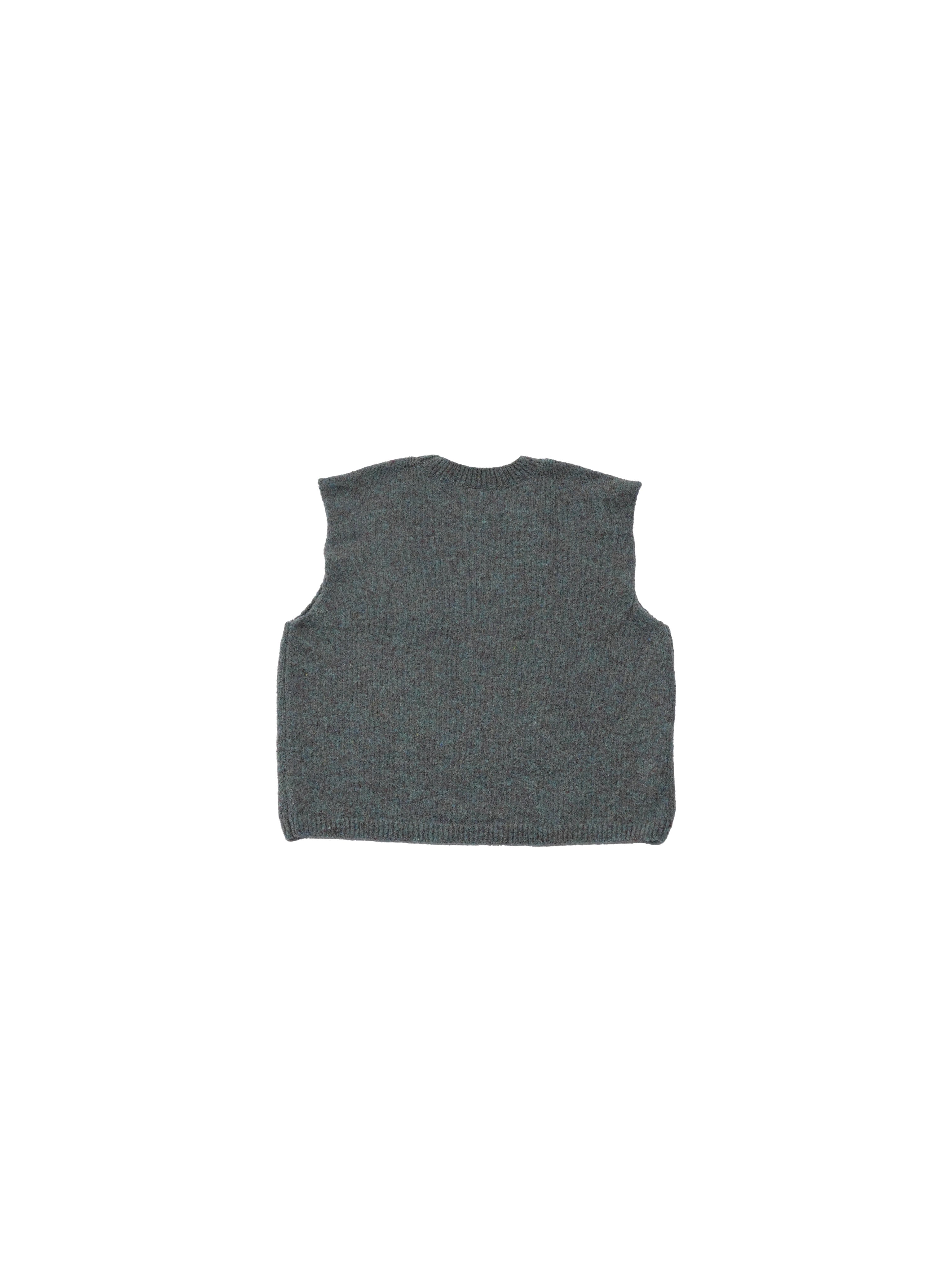 mulch color knit vest