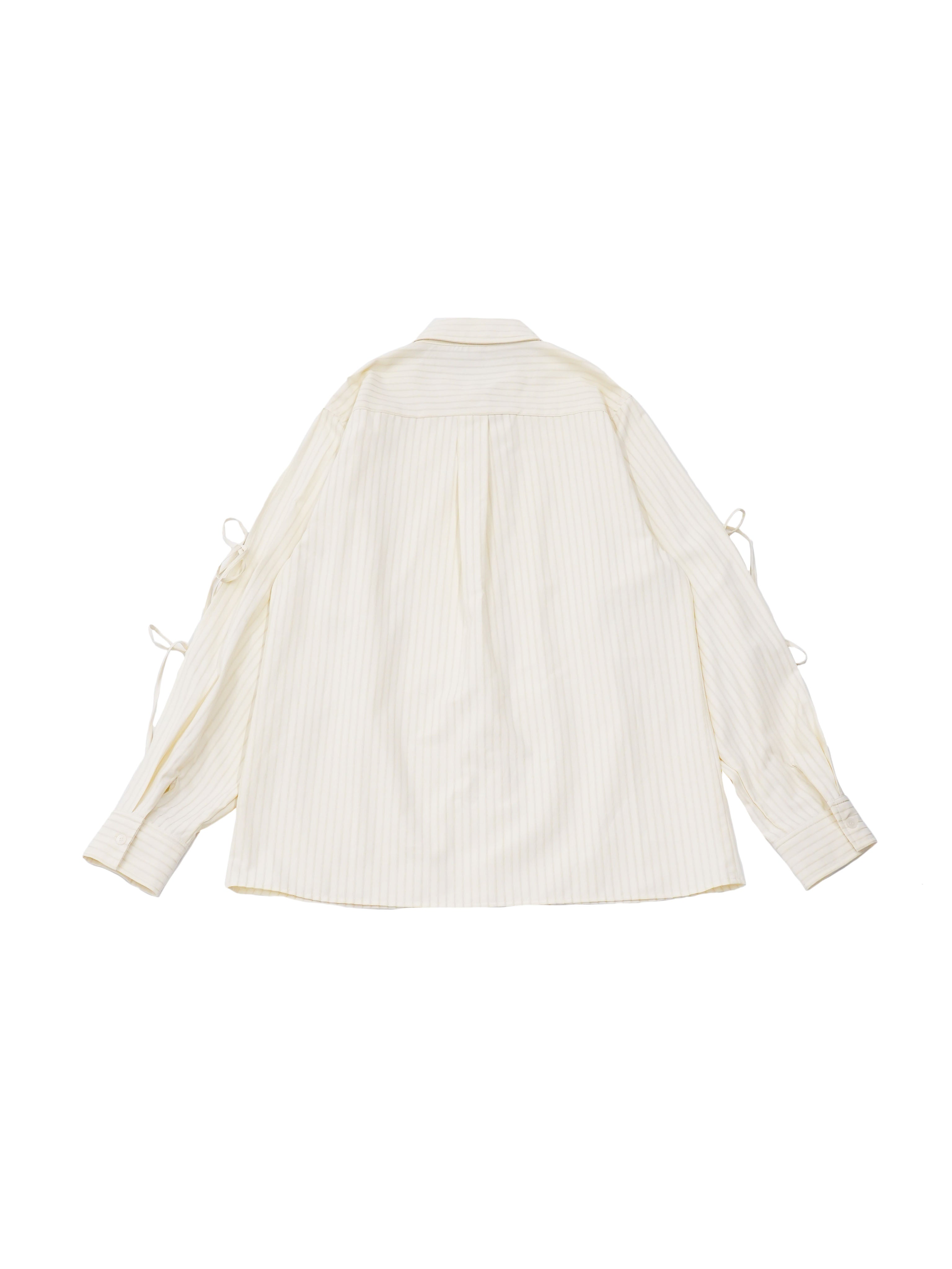 arm ribbon stripe shirt