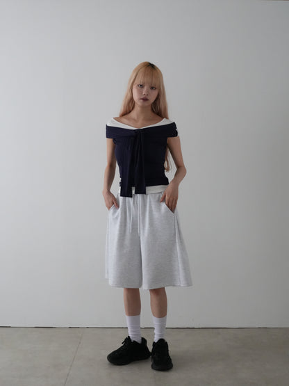 スウェット バミューダパンツ 大人カジュアル レディース Uenui