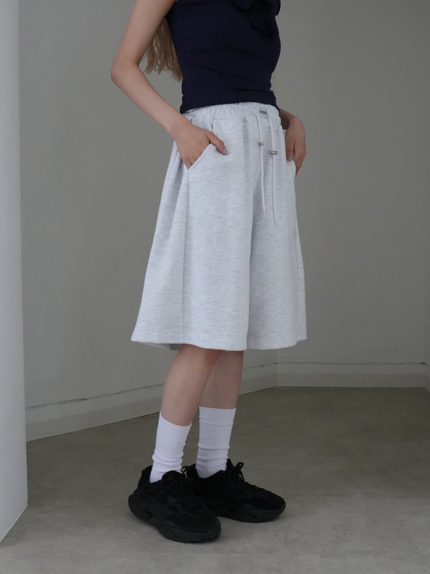 スウェット バミューダパンツ 大人カジュアル レディース Uenui